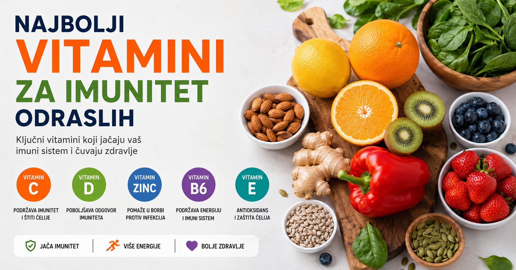 Najbolji vitamini za imunitet odraslih