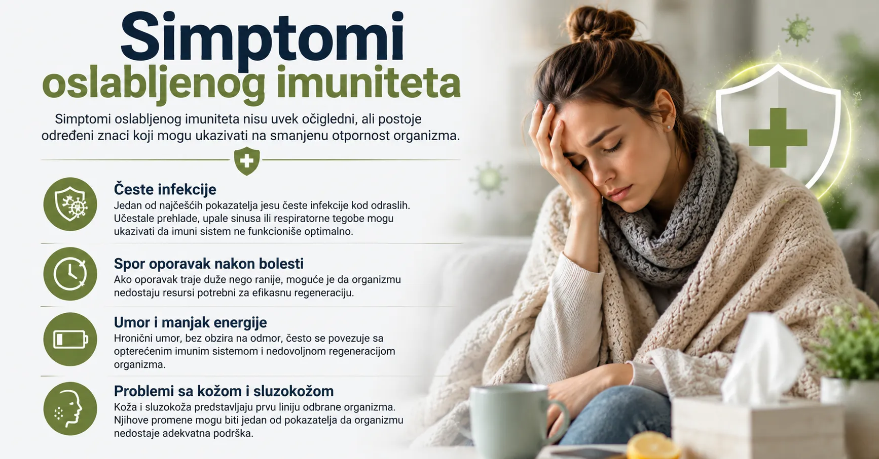 Simptomi oslabljenog imuniteta